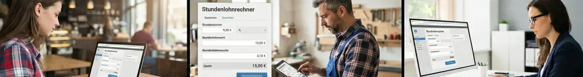 Menschen, welche den Brutto-Netto-Rechner verwenden