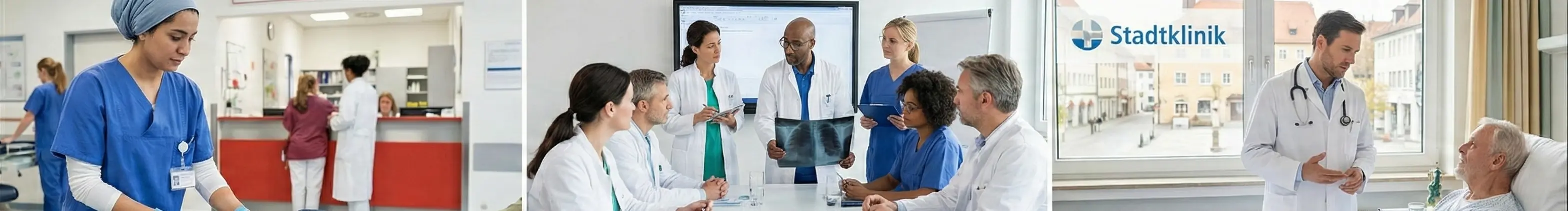 Ärztinnen und Ärzte in einem kommunalen Krankenhaus